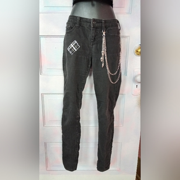 Frankensteins Monster & Bride mashup custom OOAK unique skinny jeans! - Picture 6 of 12